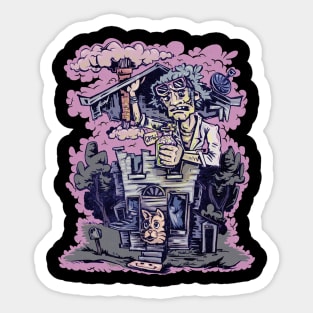 Mad Scientist Sticker